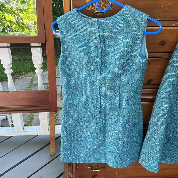 Custom Pendleton mini dress and cape - Picture 5 of 9